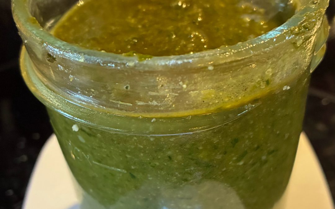 Mon pesto au basilic sans ail
